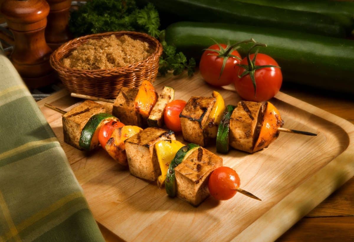 soy, shish kabobs, tofu, grilled vegetables, soy food month