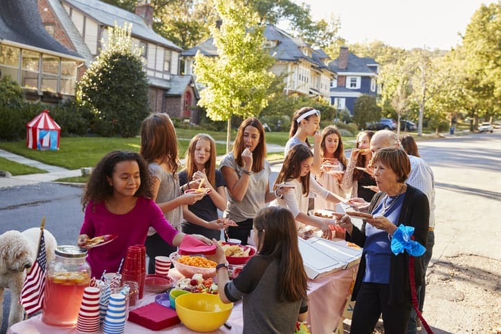 mindful neighborhood, block party ideas
